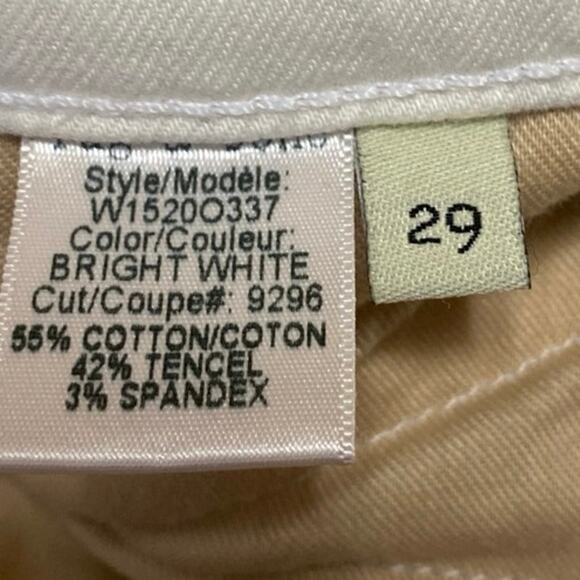 Rag & Bone Women's White Skinny Leg Mid Rise Zipper Biker Denim Jeans Pants 29 - Picture 6 of 6